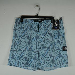 IPD Men’s Boardshorts L A63 Fit 17" Ewaist Tropics Blue NWT